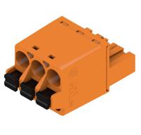 1013690000 Weidmuller, 5.08mm Pitch, BL 5.08, 3 Way, , Pluggable Terminal Block, Plug, Cable Mount, Push In Termination,