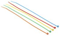 233-540 RS PRO Cable Tie, 203mm x 2.5 mm, Assorted Nylon, Pk-250