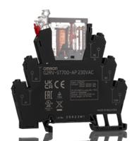 g2rv-st700-ap-230vac Omron G2RV-ST Series Electromechanical Interface Relay, DIN Rail Mount, 230V ac Coil, SPDT, 1-Pole, 50mA Load