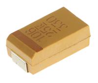 t491d106k025at KEMET 10μF MnO2 Tantalum Capacitor 25V dc, T491 Series