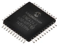enc424j600-ipt Microchip ENC424J600-I/PT, Ethernet Controller, 10Mbps MII, MIIM, Serial-SPI, 3.3 V, 44-Pin TQFP
