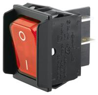 183536 Marquardt Illuminated DPST, On-Off Rocker Switch Panel Mount