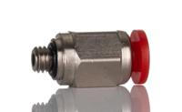 c02250405 Norgren Pneufit C Series Straight Fitting, M5 Male to Push In 4 mm, Threaded-to-Tube Connection Style, C0225