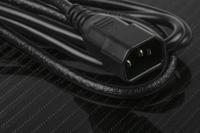 487-277 RS PRO Straight IEC C13 Socket to Straight IEC C14 Plug Power Cord, 2m