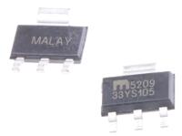 mic5209-33ys-tr Microchip MIC5209-3.3YS-TR, Voltage Regulator 16V SOT-223 4-Pin
