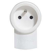 050461 Legrand 0504 White Plug Socket, 2 Poles, 16A