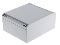 191170000 ROLEC AluCASE Series Grey Die Cast Aluminium Enclosure, IP67, Grey Lid, 200 x 170 x 90mm