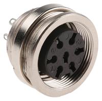 t3478-000 Amphenol Industrial, Signalmate C091 7 Pole M16 Din Socket, 5.0A, 300 V IP40, Screw On, Panel Mount