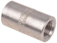 826-6992 RS PRO Stainless Steel Pipe Fitting, Straight Circular Coupler, Female Rc 1/4in x Female Rc 1/4in