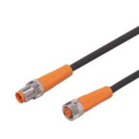 evc310 ifm electronic Male 1 way M8 to Female 1 way M8 Sensor Actuator Cable, 0.3 m