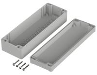 63224300 Bopla Euromas II Series Light Grey ABS General Purpose Enclosure, IP65, Light Grey Lid, 240 x 80 x 60mm