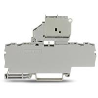 2002-1811 WAGO  TOPJOB S Series Grey, 2.5mm², 1-Level, Push In Termination, Fused, ATEX, CSA, IECEx
