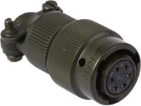 62gb-16f10-06sn Amphenol Limited, 62GB 6 Way Cable Mount MIL Spec Circular Connector PlugOlive, Socket Contacts,Shell Size 10, Bayonet