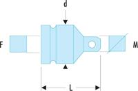 nm231a Facom NM.231A 1 in Square Impact Reducer, 154 mm Overall