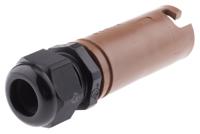 snlf-s-c50-25l-bn ITT Cannon, Veam Snaplock IP65 Brown Cable Mount 1P Industrial Power Socket, Rated At 250A, 1.0 kV