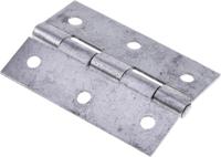436-5058 RS PRO Steel Butt Hinge, Screw Fixing, 75mm x 49mm x 1.4mm