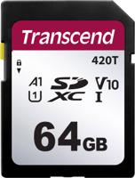 ts64gsdc420t Transcend 64 GB SDXC SD Card, A1, U1, V10