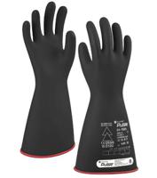 24-102409 Tilsatec 24-1024 Black, Red Natural Rubber Latex Work Gloves, Size 9, Latex, Natural Rubber Coating