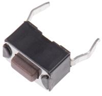 dts31nv APEM Brown Tactile Switch, SPST 50 mA @ 12 V dc