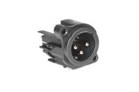 ac3mav-au-pre Amphenol Industrial Chassis Mount XLR Connector, Vertical, Male, IP40, 133 V, 3 Way, Gold Plating