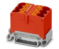 1082481 Phoenix Contact Distribution Block, 6 Way, 90A, 800 V, Red