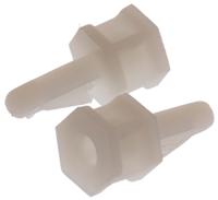 tcbs-4-01 TCBS 4 01, 6.4mm High Nylon PCB Support Pillar for 4mm PCB Hole, 7.9mm Base