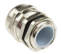 831-9024 RS PRO Metallic Nickel Plated Brass Cable Gland, M20 Thread, 8mm min., 14mm max., IP68