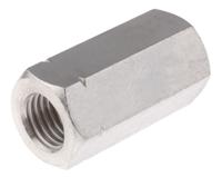 825-304 48mm Plain Stainless Steel Coupling Nut, M16, A2 304
