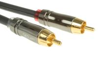 459-2086 RS PRO Male RCA x 2 to Male RCA x 2 Aux Cable, Black, 3m