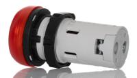 lpmlb4 Lovato, LPML, Panel Mount Red LED Pilot Light, 22mm Cutout, IP66, IP67, IP69K, Round, 24V