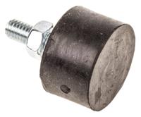 2515ve18-60 FIBET Cylindrical M6 Anti Vibration Mount, Male Buffer Foot with 79.2kg Compression Load