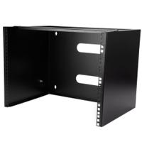 wallmount8 StarTech.com Black 8U Steel Server Rack , with 2-Post Frame