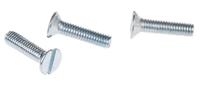 553-857 RS PRO Slot M3 Countersunk Steel Machine Screws DIN 963 x 12.0mm