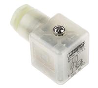 1527935 Phoenix Contact SACC 3P DIN 43650 A, Female Solenoid Valve Connector with Indicator Light, 240 V Voltage
