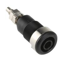 497043-21 Staubli Black Female Banana Socket, 4 mm Connector, Solder Termination, 32A, 1000V, Nickel Plating