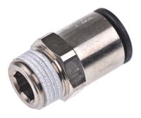 3175-12-17 Legris LF3000 Series Straight Threaded Adaptor, R 3/8 Male to Push In 12 mm, Threaded-to-Tube Connection Style