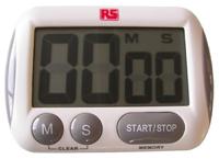 134-7550 RS PRO White Digital Desktop Timer 99 min 59 s, With UKAS Calibration