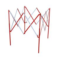 625-0958 RS PRO Red & White Steel Extendable Barrier