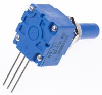 91a1a-b28-e17l Bourns 91 25kΩ Rotary Potentiometer 1-Gang, Panel Mount (Through Hole), 91A1A-B28-E17L