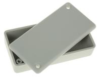 1551kgy Hammond 1551 Series Grey ABS Enclosure, IP54, Grey Lid, 80 x 40 x 20mm