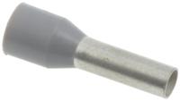9019190000 Weidmuller Insulated Crimp Bootlace Ferrule, 10mm Pin Length, 2.8mm Pin Diameter, 4mm² Wire Size, Grey