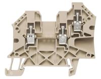 1905140000 Weidmuller  W Series Dark Beige, Single-Level, Screw Termination