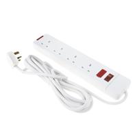 696-3641 RS PRO 5m 4 Socket Type G - British Extension Lead