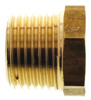 0163-21-13 Legris Brass Pipe Fitting, Straight Threaded Reducer, Male R 1/2in to Female G 1/4in