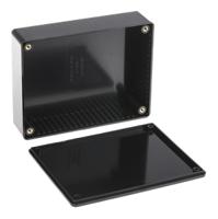 1591gbk Hammond 1591 Series Black Flame Retardant ABS Enclosure, IP54, Black Lid, 121 x 94 x 34mm