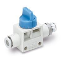 vhk2a-06f-01s SMC Knob Manual Control Pneumatic Manual Control Valve VHK-A Series, R 1/8, Push In 6 mm, III B