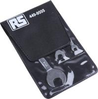 449-9555 RS PRO 3-Piece Open Ended Spanner Set, BA0 x BA2, BA4 x BA6, BA8 x BA10, Chrome Vanadium Steel