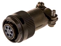 kpt06f10-6s ITT Cannon, KPT, Copper Alloy 6 Way Cable Mount MIL Spec Circular Connector Plug, Socket Contacts,Shell Size 10,