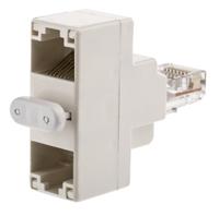 dpm8812 Decelect 3-Port RJ45 Female, RJ45 Male Splitter, Cat5e