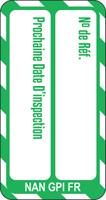 nan-fr-nan-gpi-gn-20 Brady White on Green Safety Inspection Tag, French Language, 20 per Pack